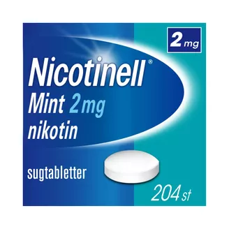 Nicotinell Mint, komprimerad sugtablett 2 mg, 204 styck